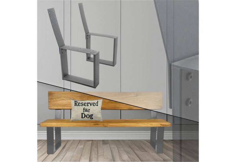 STADO Sitzbank Bankgestell Sitzbank Bankbeine Gartenbank Bankkufen Anthrazit 2 Stück von STADO