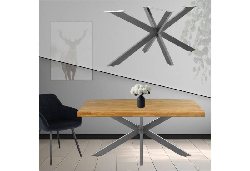STADO Tischbein Tischgestell Kreuzgestell Spider X-Design Möbelbeine 120x78x71cm DIY von STADO