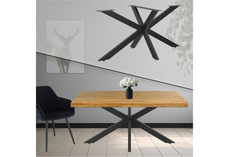 STADO Tischbein Tischgestell Kreuzgestell Spider X-Design Möbelbeine 120x78x71cm DIY von STADO