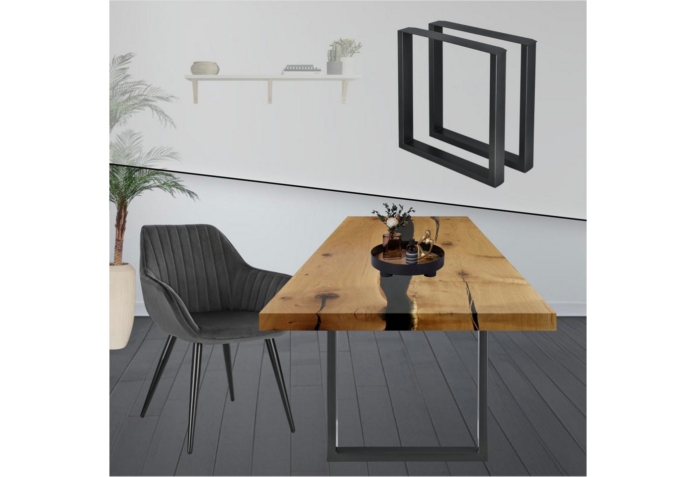 STADO Tischgestell Tischgestell Tischbeine Untergestell Industriedesign Anthrazit Schwarz STADO Tischgestell Tischgestell Tischbeine Untergestell Industriedesign Anthrazit Schwarz von STADO