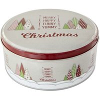Städter Gebäckdose Yummy Christmas Rund Weißblech Bunt 22 x 9,5 cm von STADTER