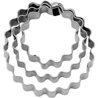Städter Terrassen-Ausstecher Ring gewellt Set, 3-teilig 953766 von STADTER