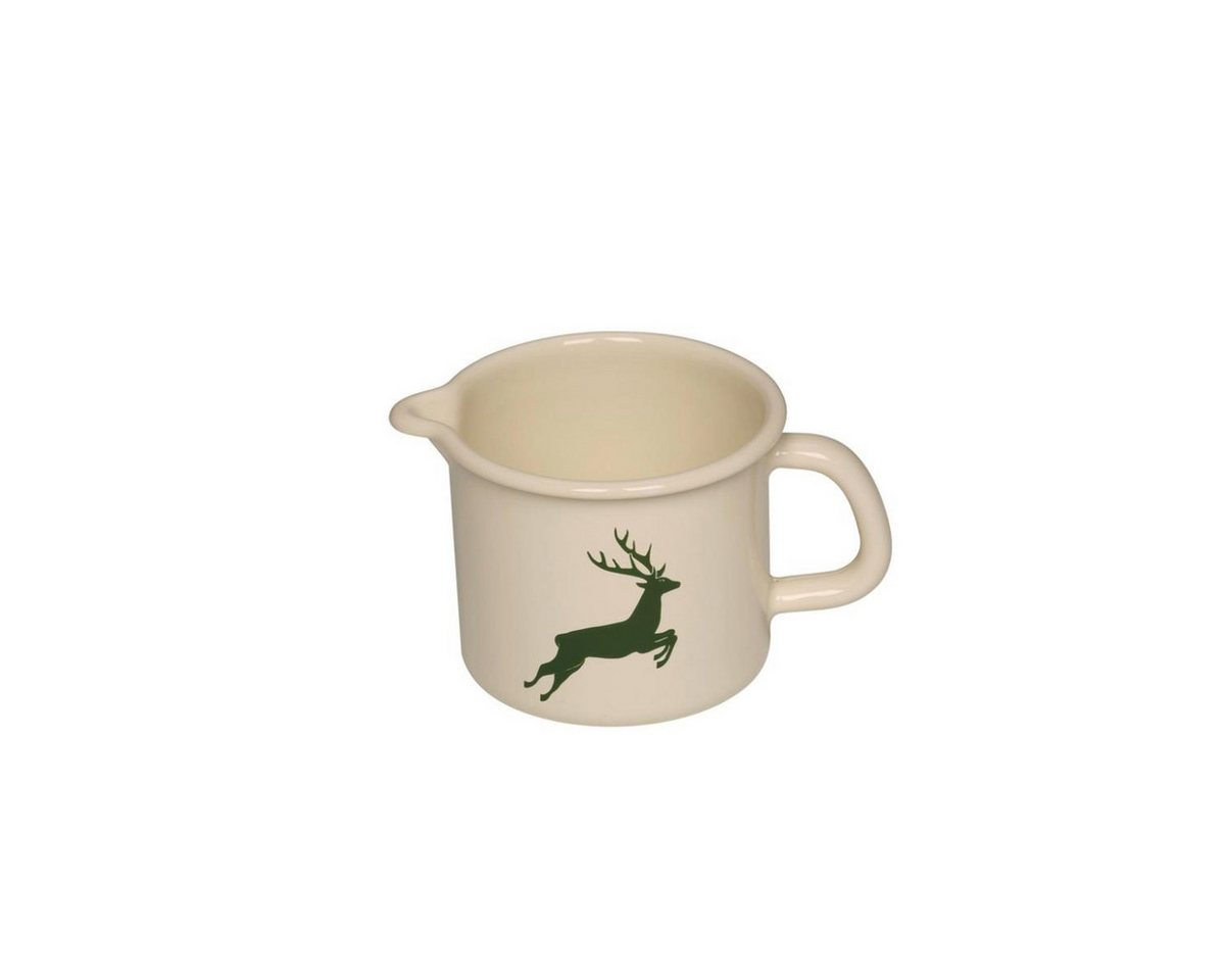 Kelomat Kochtopf Riess Country Hirsch grün Schnabeltopf Ø9cm, 0,5Liter H:8,5cm, (Stück, 1-tlg., Kochtopf), Kochtopf, Bratentopf von Kelomat