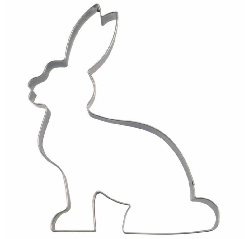 STÄDTER Ausstechform Hase Sitzend 6.5 cm, Edelstahl von STÄDTER