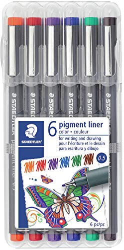 Staedler-Mars LTD Pigment-Liner, 6 Stück, Einheitsgröße von Staedtler