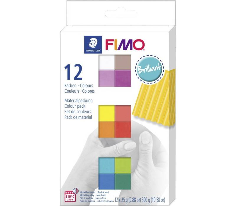 STAEDTLER Bastelfilz FIMO Soft Colour Pack 12 x 25 g 12 Farben Brillant STAEDTLER Bastelfilz FIMO Soft Colour Pack 12 x 25 g 12 Farben Brillant von STAEDTLER