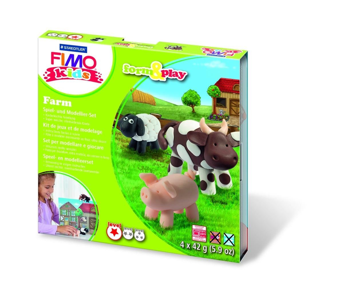 STAEDTLER Bastelfilz STAEDTLER FIMO kids form & play Farm von STAEDTLER