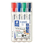 STAEDTLER Whiteboardmarker Lumicolor Keilspitze Sortierte Farben 4 Stück von STAEDTLER