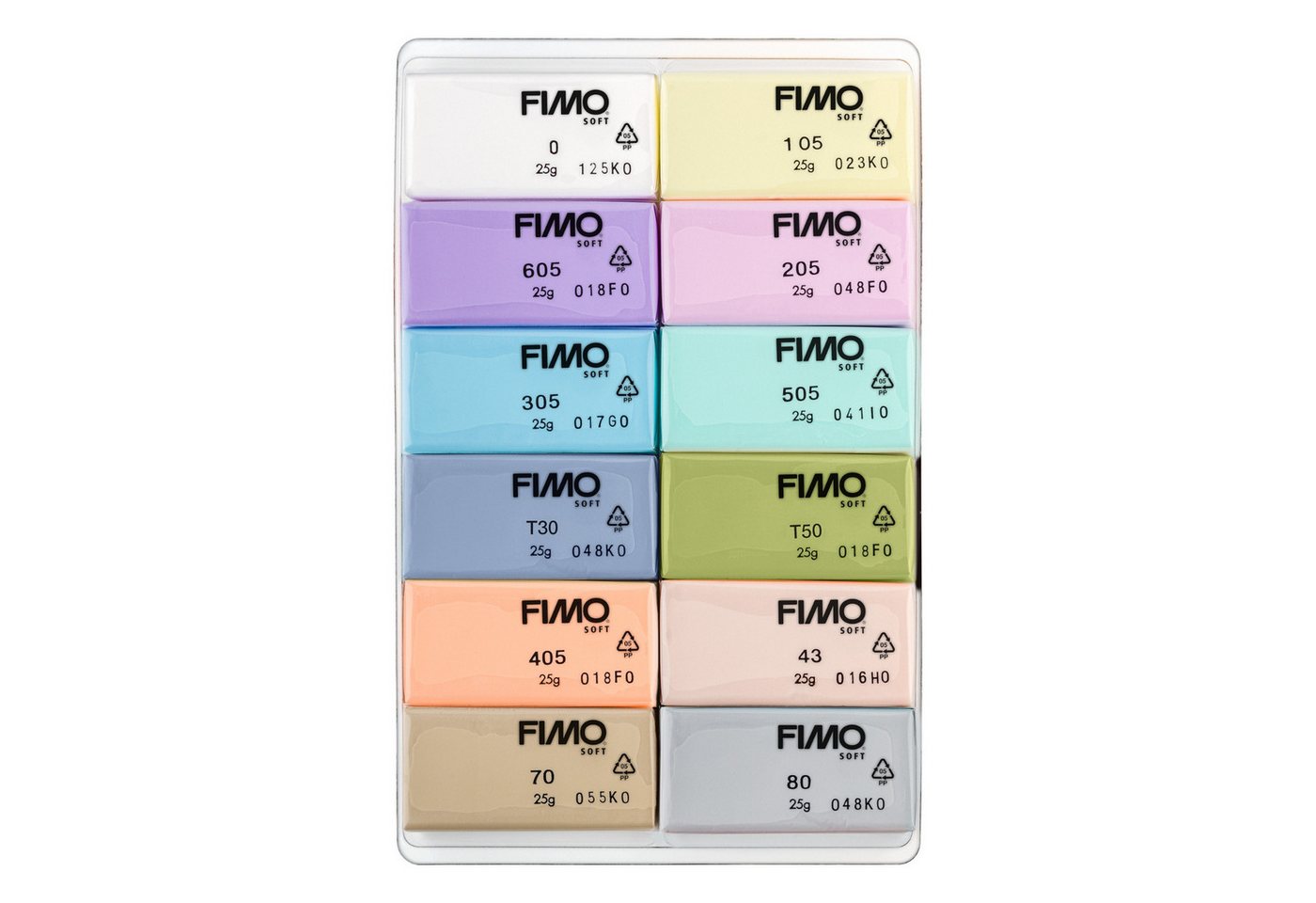 STAEDTLER Modelliermasse STAEDTLER FIMO soft 8023 C Modelliermasse-Set - 12 Halbblöcke je 25 g STAEDTLER Modelliermasse STAEDTLER FIMO soft 8023 C Modelliermasse-Set - 12 Halbblöcke je 25 g von STAEDTLER