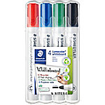 STAEDTLER Whiteboard Marker Lumocolor 351 Rundspitze Farbig sortiert 4 Stück von STAEDTLER