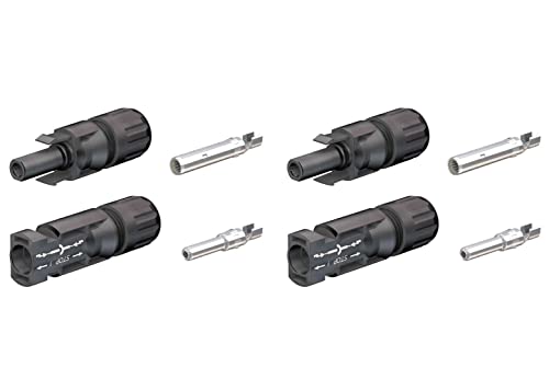 Original - MC4 Stecker + Buchse für 4-6 mm² Leitungen Solarstecker PV-KST4/6II-UR und PV-KBT4/6II-UR (2) von Staubli