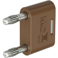 Stäubli KS-4N-19 Verbindungsstecker Braun Stift-Ø: 4 mm Stiftabstand: 19 mm 1 St. von STÄUBLI