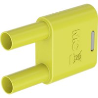 Stäubli SKS2-4N-19 Verbindungsstecker Gelb Stift-Ø: 4 mm Stiftabstand: 19 mm 1 St. von STÄUBLI
