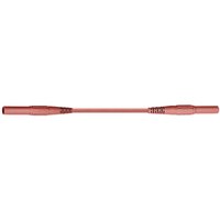 Stäubli XMS-419 Sicherheits-Messleitung [Lamellenstecker 4 mm - Lamellenstecker 4 mm] 0.50 m ROT 1 s von ROT