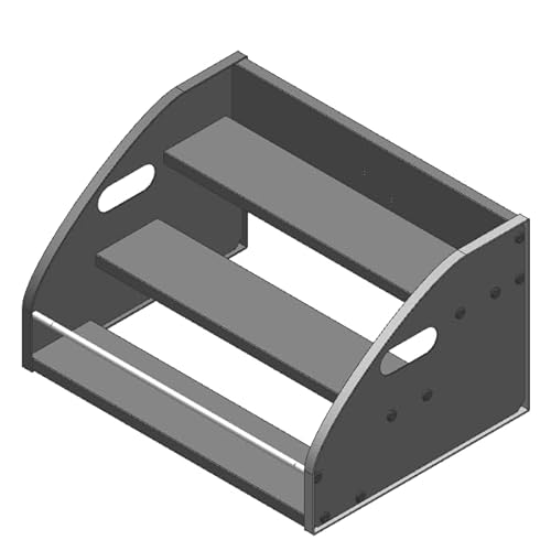 Arbeitsplatten-Organizer aus Holz, 2-stöckiges Regal und Flaschenregal, Schwarz von STAEVER