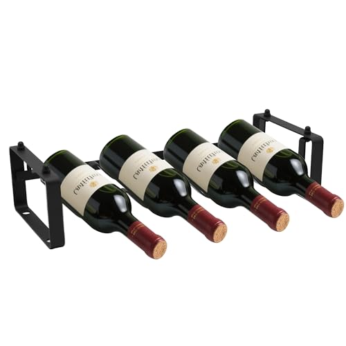 STAEVER Tisch-Weinregal, Arbeitsplatte, stabiler Weinflaschenhalter, freistehend für Schrank, kleiner Tisch-Weinhalter, Ständer für Speisekammer, Bar, Drahtweinflaschenregal, Metall, Weinaufbewahrung von STAEVER