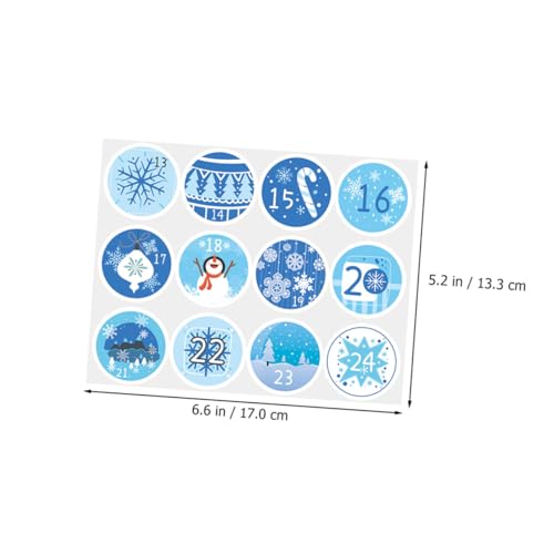 STAHAD 20 Blatt Weihnachts Countdown Aufkleber Weihnachtsdekorationen Weihnachtsaufkleber Schneeflocke Nummerierte Adventskalender Aufkleber Weihnachtsdekorationen Winziges Digital STAHAD 20 Blatt Weihnachts Countdown Aufkleber Weihnachtsdekorationen Weihnachtsaufkleber Schneeflocke Nummerierte Adventskalender Aufkleber Weihnachtsdekorationen Winziges Digital von STAHAD