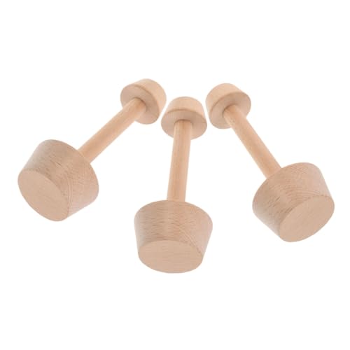 STAHAD 3 Stück Holz Pie Stampfer Mini Eierkuchenform Eierkuchen Maker Backstampfer Backzubehör Holz Tortenpresse Eierkuchen Backwerkzeug Mini Käsekuchenform von STAHAD
