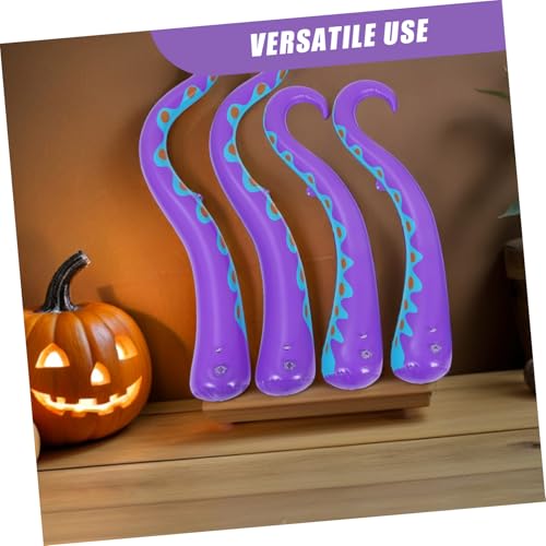 STAHAD 4 Stück Aufblasbare Octopus Tentakel Halloween Deko für Fenster Gruselige PVC Inflatable Tentakel Wiederverwendbar für Meeresthemen Party und Kinderzimmerdekoration von STAHAD