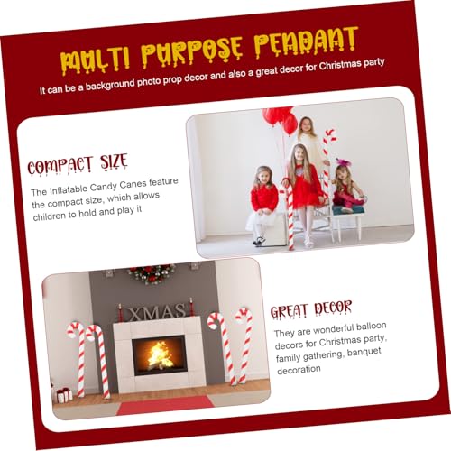 STAHAD 4 Stück Aufblasbare Weihnachtszuckerstangen PVC Festliche Kindergeburtstagsdeko Handlich Umweltfreundlich Weihnachtsdeko Basteln Indoor Outdoor STAHAD 4 Stück Aufblasbare Weihnachtszuckerstangen PVC Festliche Kindergeburtstagsdeko Handlich Umweltfreundlich Weihnachtsdeko Basteln Indoor Outdoor von STAHAD