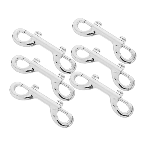 STAHAD 6 Stück Teiliges Doppelköpfiger Edelstahl Hundeleinen Karabiner Robuste Schnapphaken für Sichere Befestigung Vielseitig für Spaziergänge Training und Outdoor Aktivitäten Geeignet STAHAD 6 Stück Teiliges Doppelköpfiger Edelstahl Hundeleinen Karabiner Robuste Schnapphaken für Sichere Befestigung Vielseitig für Spaziergänge Training und Outdoor Aktivitäten Geeignet von STAHAD
