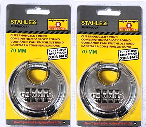 STAHLEX Zahlenschloss Edelstahl SCHLOSS 70 mm Vorhängeschloss STAHLEX Zahlenschloss Edelstahl SCHLOSS 70 mm Vorhängeschloss von Stahlex