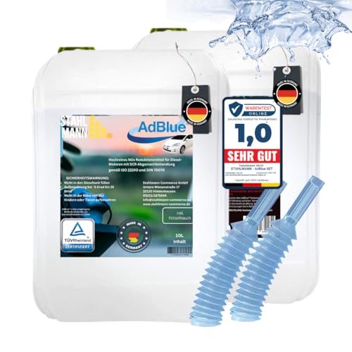 STAHLMANN® Adblue 2x10 L [MADE IN GERMANY ] - Ad blue Adblue 10 l für diesel ISO 22240 – Ad Blue von STAHLMANN