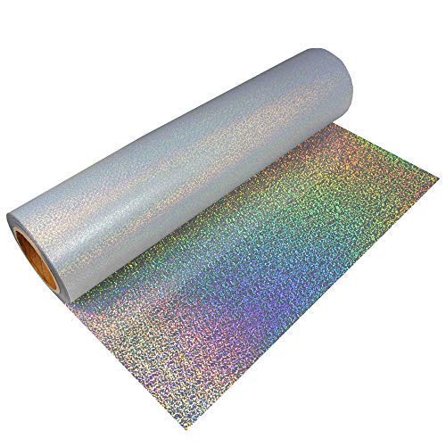 Stahls® 16,38€/m² CAD-CUT® Effect Textilfolie 902 Sparkle Silver 50cm x 1m Flexfolie Bügelfolie Flex Folie von STAHLS