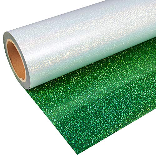 Stahls® 16,38€/m² CAD-CUT® Effect Textilfolie 908 Sparkle Green 50cm x 1m Flexfolie Bügelfolie Flex Folie von STAHLS