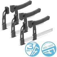 STAHLWERK 3 x Hebelzwinge 80x100 mm Klemmzwinge 100kg Druckkraft Schnellspanner STAHLWERK 3 x Hebelzwinge 80x100 mm Klemmzwinge 100kg Druckkraft Schnellspanner von STAHLWERK