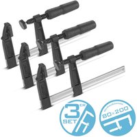 3 x Schraubzwinge 80x200 mm Klemmzwinge stabile F-Zwinge - Stahlwerk 3 x Schraubzwinge 80x200 mm Klemmzwinge stabile F-Zwinge - Stahlwerk von STAHLWERK
