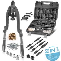 Nietmuttern- und Blindnietenzangen Set 85-teilig 2-in-1-Nietzange - Stahlwerk Nietmuttern- und Blindnietenzangen Set 85-teilig 2-in-1-Nietzange - Stahlwerk von STAHLWERK
