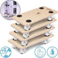 Stahlwerk - Rollwagen 4er Set bis 250 kg 58x29 cm Rollbrett Transportroller Stahlwerk - Rollwagen 4er Set bis 250 kg 58x29 cm Rollbrett Transportroller von STAHLWERK