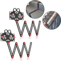 2 x 6-in-1 Multiwinkel-Messlineal aus Aluminium - Stahlwerk von STAHLWERK