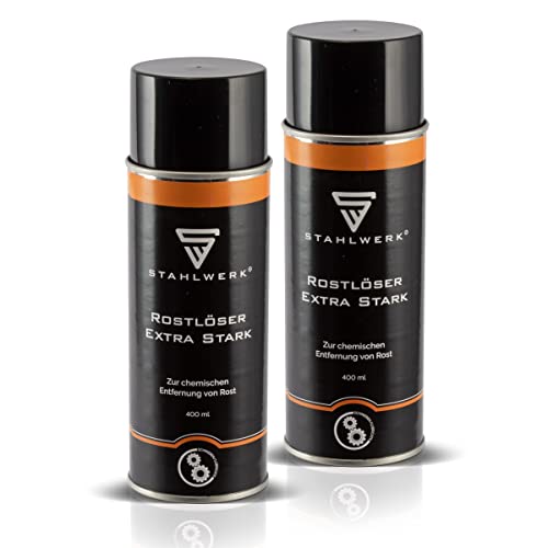 STAHLWERK 2er Set Rostlöser Extra Stark, multifunktionales Spray zum Lösen und Entfernen von Rost und Oxidation STAHLWERK 2er Set Rostlöser Extra Stark, multifunktionales Spray zum Lösen und Entfernen von Rost und Oxidation von STAHLWERK