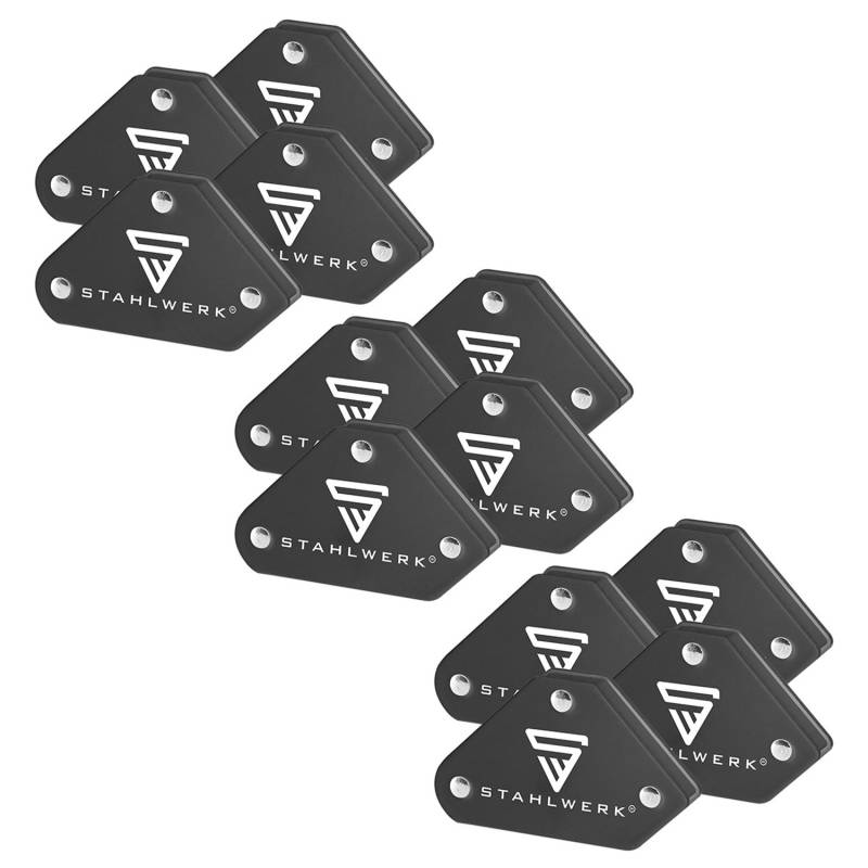 STAHLWERK 3 x Schweißwinkel 4er Set Magnet 4 kg 9 lbs Schweißmagnet Magnetwinkel von STAHLWERK