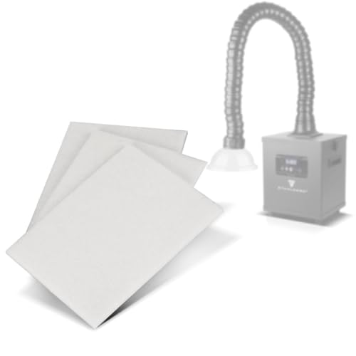 STAHLWERK 3er Set Vorfilter für Rauchabsaugung FE-150 ST Ersatzfilter | Filtermatte | Luftfilter | Vorfiltermatte für Absauganlage | Rauchabsorber | Rauchabzug | Schweißrauch- und Lötabsaugung von STAHLWERK