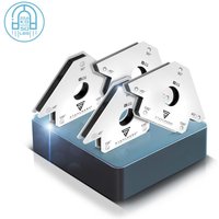 STAHLWERK 4 x Magnet-Schweißwinkel 45° x 90° x 135°, 22,6 kg / 50 lbs 4er Set STAHLWERK 4 x Magnet-Schweißwinkel 45° x 90° x 135°, 22,6 kg / 50 lbs 4er Set von STAHLWERK