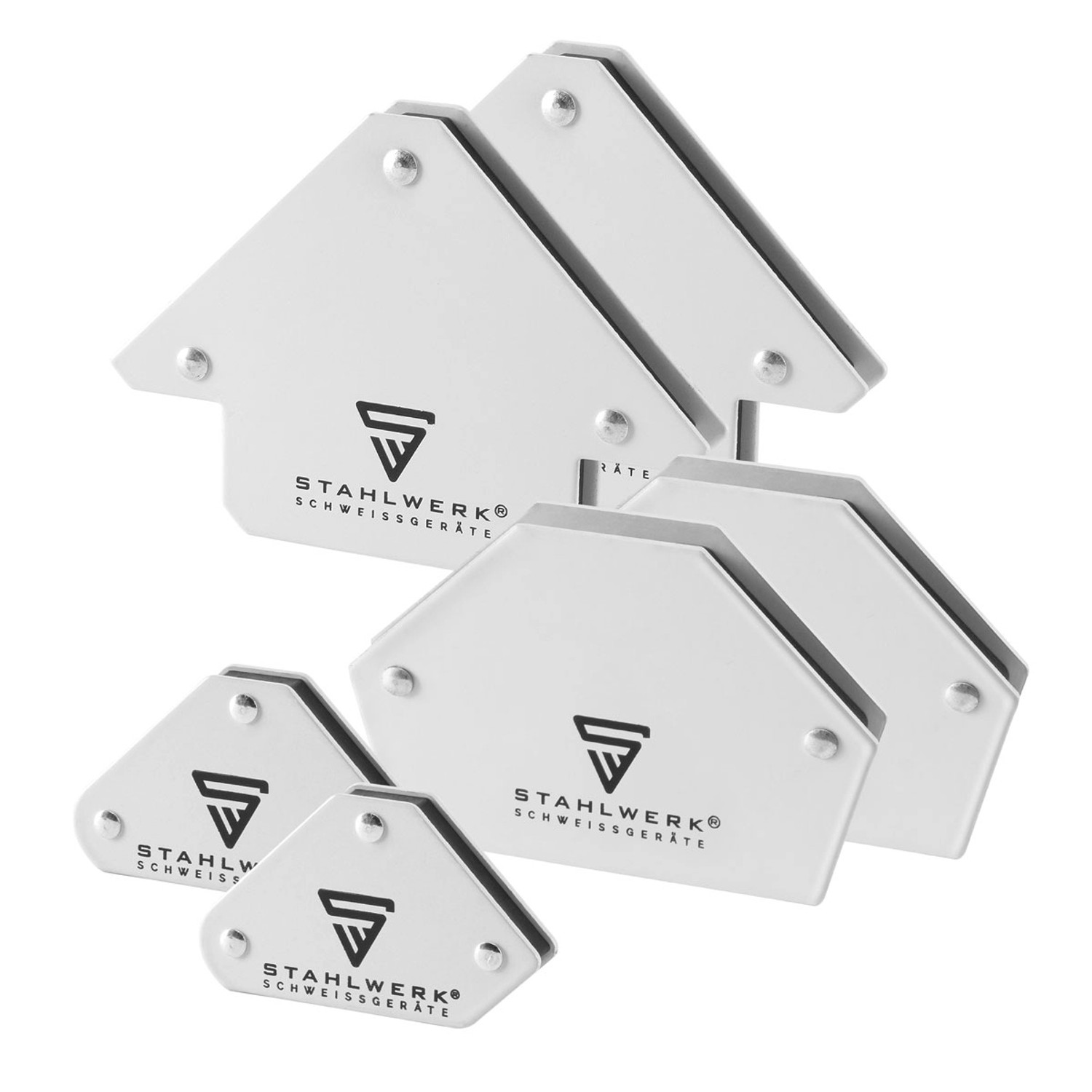 STAHLWERK 6 × Magnet-Schweißwinkel 30° X 45° X 60° X 75° X 90° X 135°, 2 X 4 Kg STAHLWERK 6 × Magnet-Schweißwinkel 30° X 45° X 60° X 75° X 90° X 135°, 2 X 4 Kg von STAHLWERK