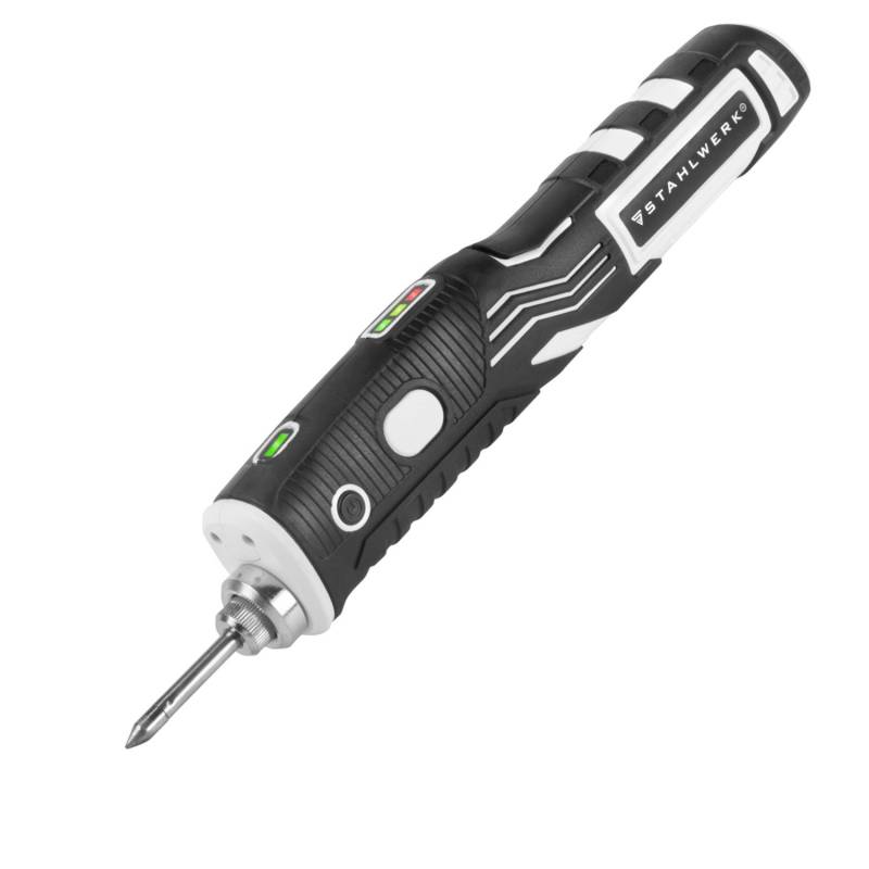 STAHLWERK Akku-Lötkolben BLK-8 ST mit 8 Watt Leistung, 480°C Spitzentemperatur von STAHLWERK