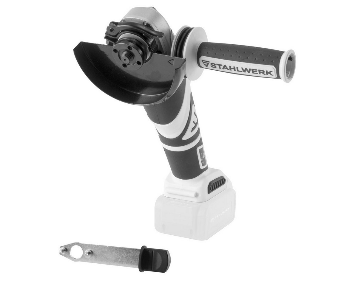 STAHLWERK Akku-Winkelschleifer Brushless Akku Winkelschleifer AWS-20 ST ohne Akku, max. 7500 U/min, (Packung, 1 tlg., Basisversion (ohne Akku), ohne Akku und Ladegerät von STAHLWERK