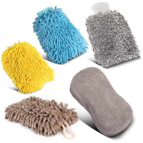STAHLWERK Autowaschhandschuh 5er Set -Reinigungshandschuh | Mikrofaser-Schwamm | Mikrofaser-Tuch | Autoschwamm | Handschuh | Putzhandschuh STAHLWERK Autowaschhandschuh 5er Set -Reinigungshandschuh | Mikrofaser-Schwamm | Mikrofaser-Tuch | Autoschwamm | Handschuh | Putzhandschuh von STAHLWERK
