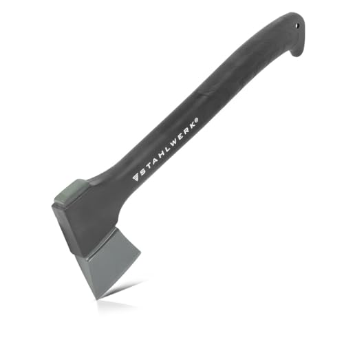 STAHLWERK Axt CA-355 ST 355 mm Beil | Fiberglasaxt | Handbeil | Universalaxt | Campingaxt | Campingbeil | Gartenaxt | Forstaxt aus geschmiedetem Carbon-Stahl mit stoßhemmendem Fiberglas-Griff STAHLWERK Axt CA-355 ST 355 mm Beil | Fiberglasaxt | Handbeil | Universalaxt | Campingaxt | Campingbeil | Gartenaxt | Forstaxt aus geschmiedetem Carbon-Stahl mit stoßhemmendem Fiberglas-Griff von STAHLWERK