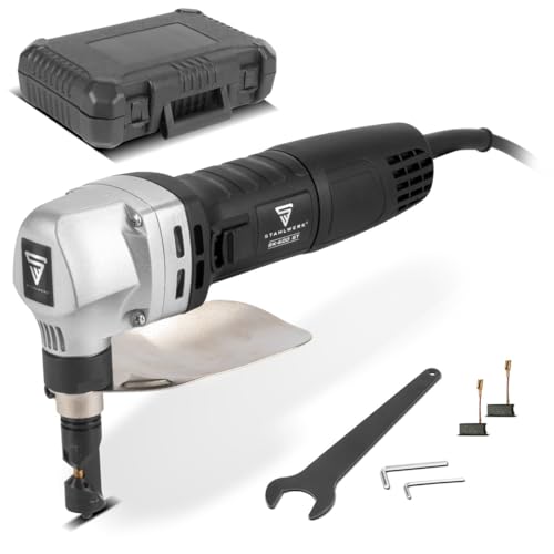 STAHLWERK Blechknabber BK-600 ST mit 600 W und 2.000 U/min bis 2,5 mm Schnitttiefe elektrische Blechschere | Blechschneider | Nibbler | Knabber | Blechschere | Metallknabber | Metallnibbler von STAHLWERK