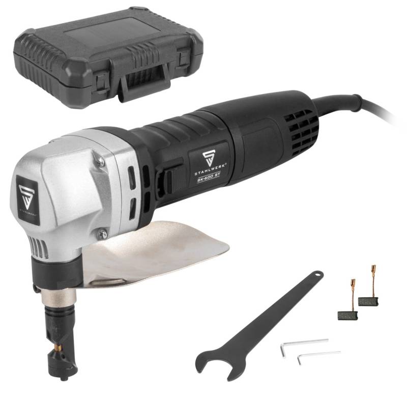 STAHLWERK Blechknabber Bk-600 St Mit 600W Und 2.000 U/Min Bis 25Mm Schnitttiefe von STAHLWERK