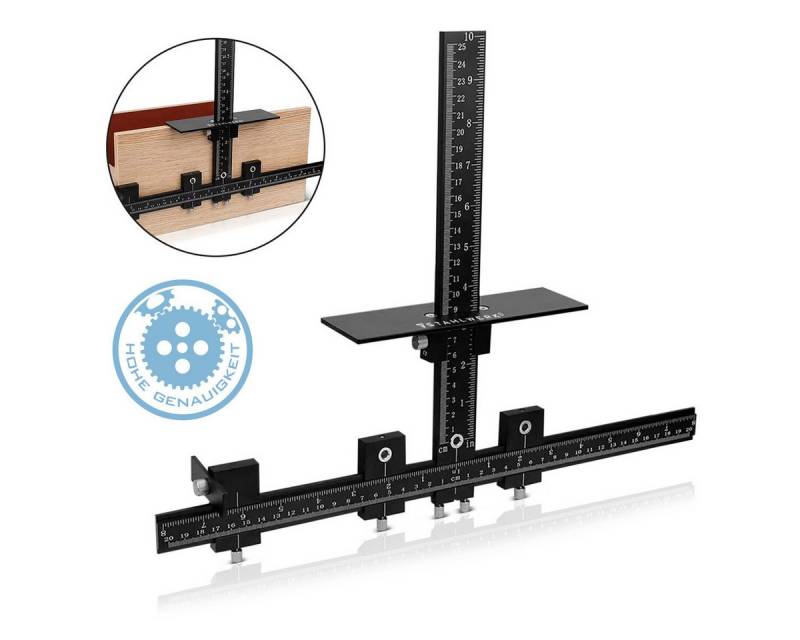 STAHLWERK Bohrersatz Bohrführungsvorrichtung mit Anschlag verstellbare, (Packung, 1-tlg., Einzelgerät), Leichtbauweise von STAHLWERK