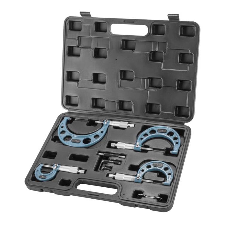 STAHLWERK Bügelmessschraube 4er Set Messbereich  0-25, 25-50, 50-75, 75-100 mm von STAHLWERK