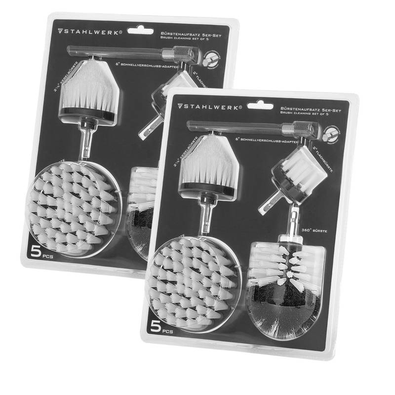 STAHLWERK Bürsten Aufsatz 10er Set für Akkuschrauber und Bohrmaschinen von STAHLWERK