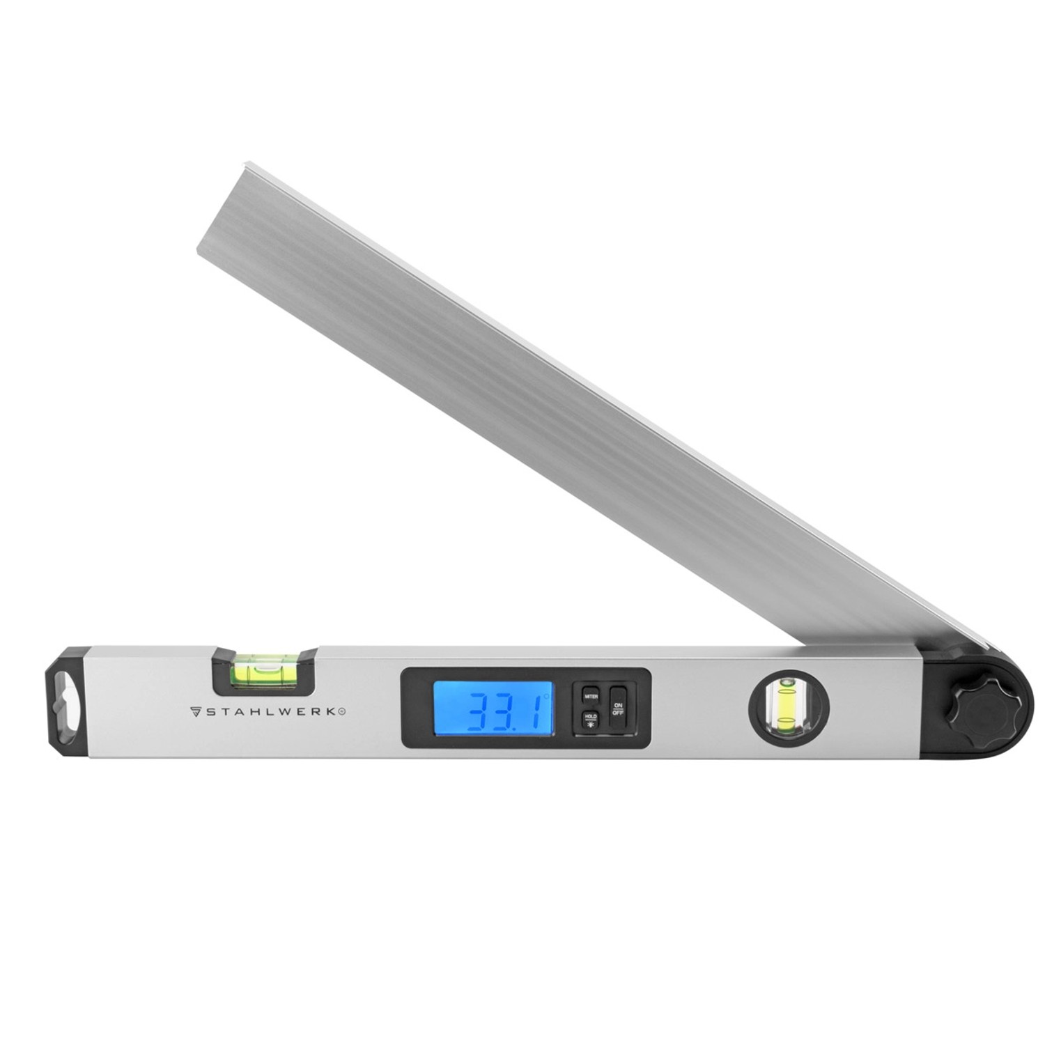 STAHLWERK Digitaler Winkelmesser DW-45 ST Aluminium Messbereich von 0-230 Grad STAHLWERK Digitaler Winkelmesser DW-45 ST Aluminium Messbereich von 0-230 Grad von STAHLWERK
