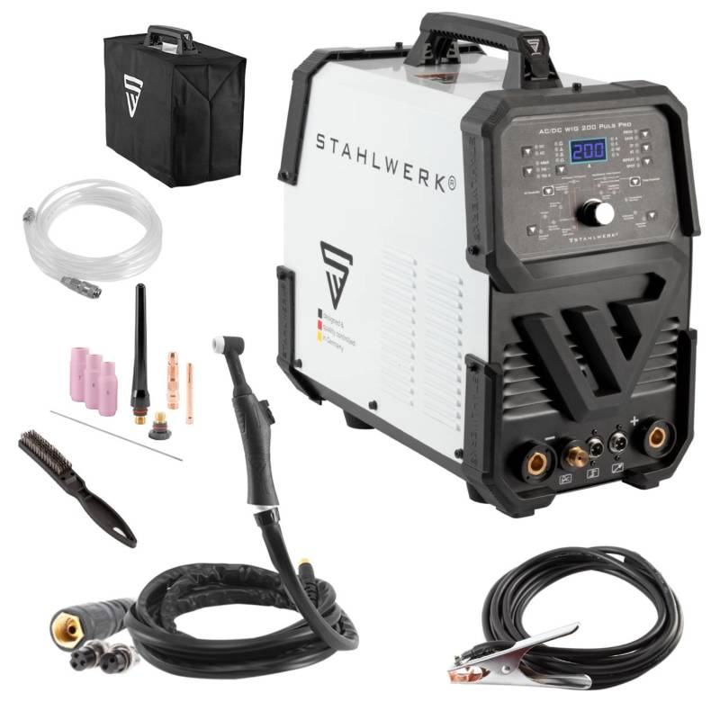 STAHLWERK Digitales Schweißgerät AC/DC WIG 200 Puls Pro IGBT Inverter 200A STAHLWERK Digitales Schweißgerät AC/DC WIG 200 Puls Pro IGBT Inverter 200A von STAHLWERK